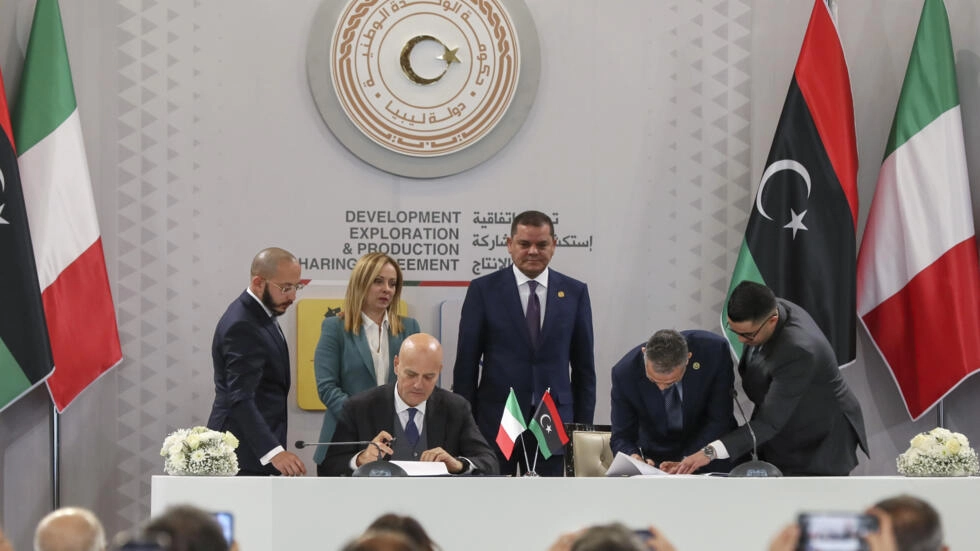 gas deal in Libya signature