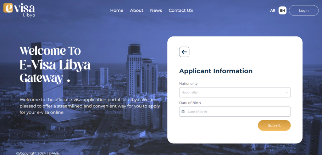Libya Visa application process Select Your Account Type to Get Started